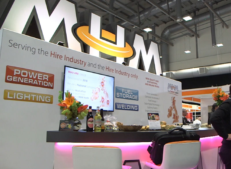 MHM Exhibition with screens