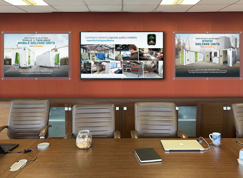 Groundhog boardroom wall graphics